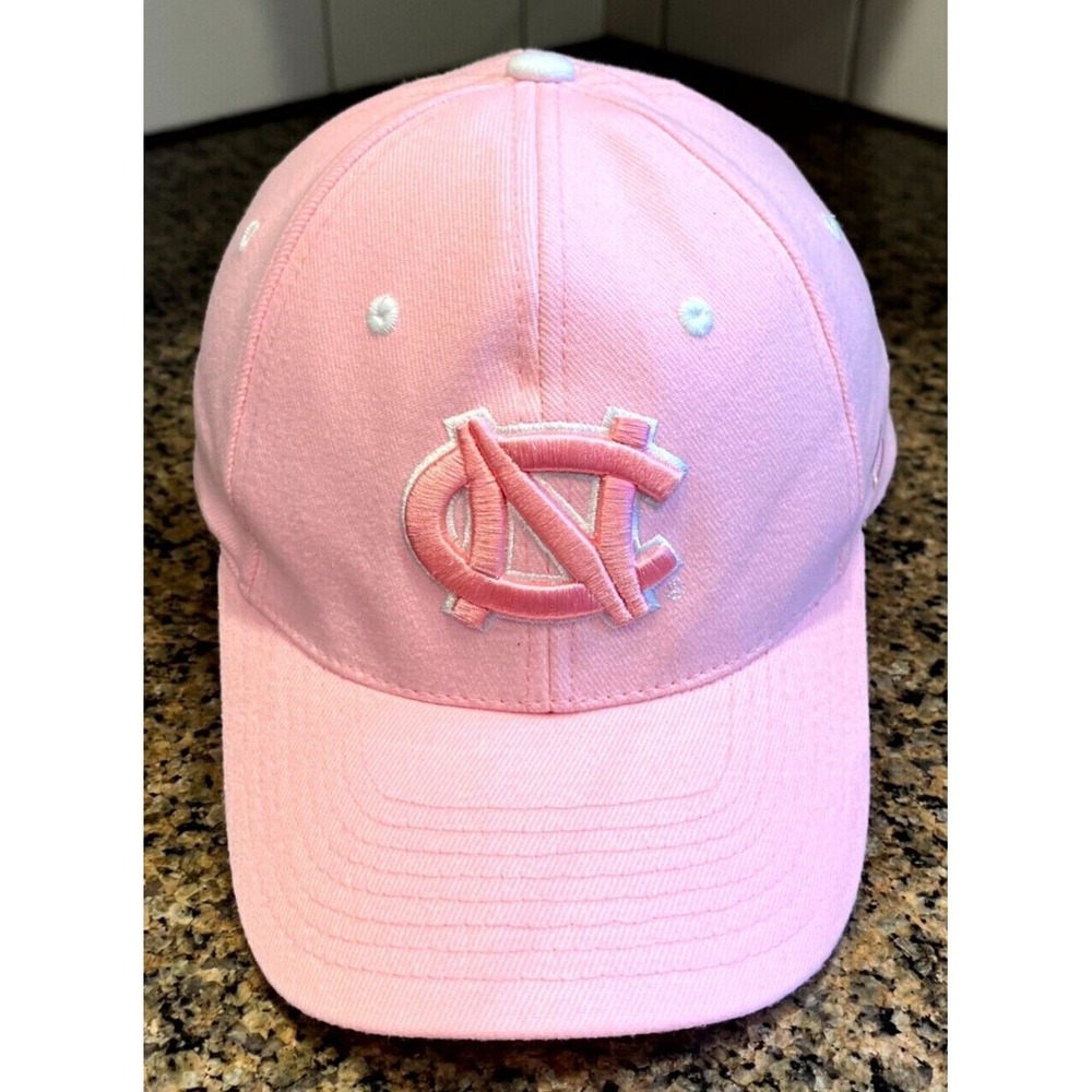 North Carolina Tar Heels Zephyr Cap Womens Pink Stretch Fit Medium Large